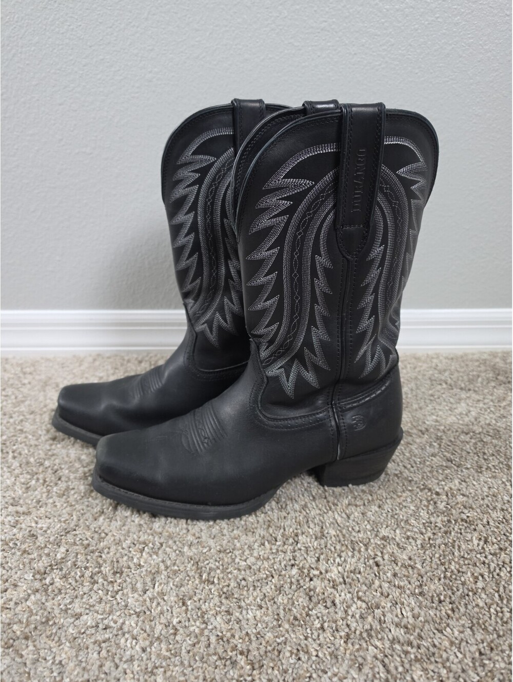 Men's US 10.5M  Black Durango  Western Boots